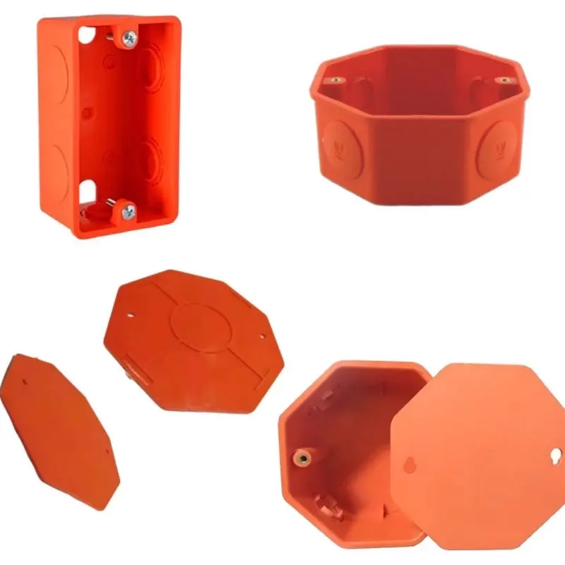 pvc orange Junction box, Utility box, Junction box cover for electrical ...