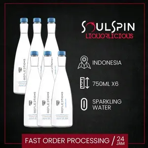 Aqua Reflections Sparkling Mineral Water 750ml [ Dus isi 6 Botol ]