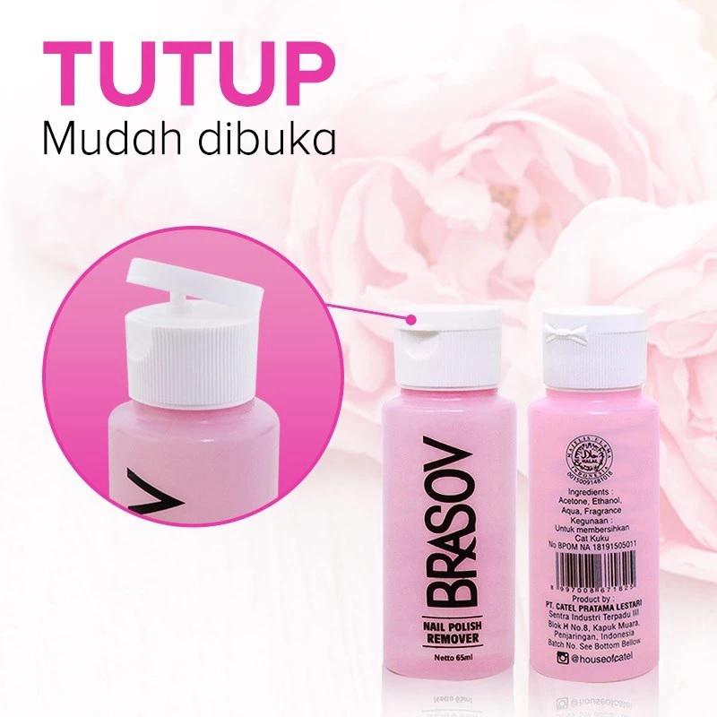 BRASOV Pembersih Cat Kuku 65 ML Penghapus Kutek Nail Polish Remover Kutex 2