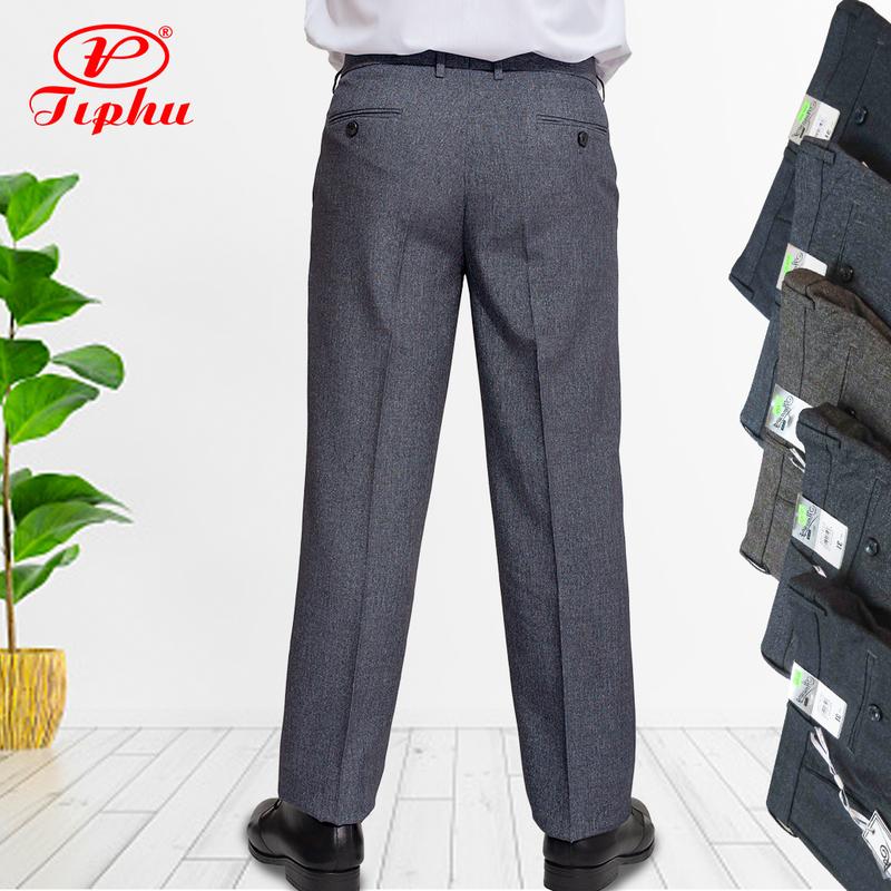 Quần tây màu xám đậm, thương hiệu Amazing , vải vân chìm, ống đứng, không ly