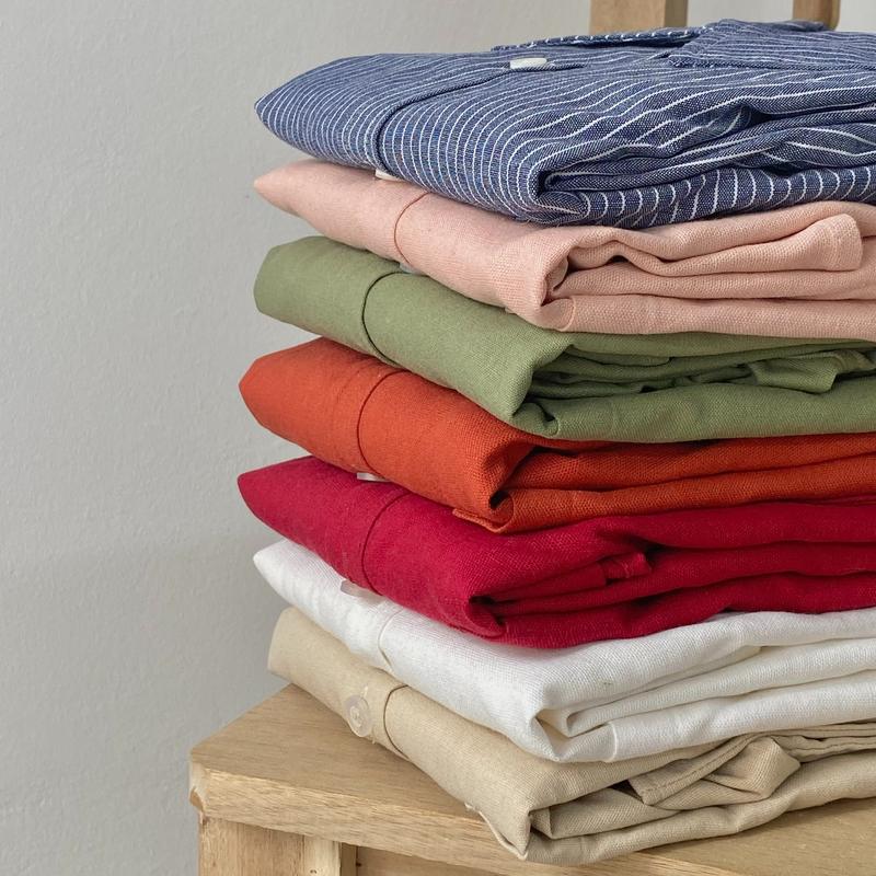 Áo sơ mi oversize dài tay unisex chất linen Unleashedvn CAMERON OVERSIZED UNISEX LINEN SHIRT 2