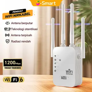 WIFI Expander 2400mb Repeater Nirkabel Rumah Repeater wifi yang nyaman Penguat Sinyal Antena Dual Band 4