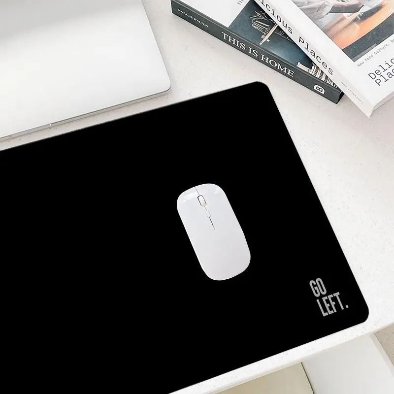 Letter Pattern Mouse Pad, 1 Count Rectangle Gaming Mouse Pad, Non-Slip Rubber Base Stitched Edge Desk Pad for Home Office Game Room 6