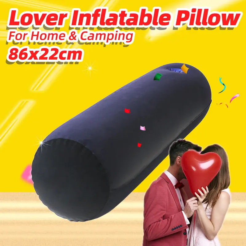Gối hơi cắm trại đa năng có lỗ di động, giặt được, hỗ trợ cổ và cột sống - Xanh đậm Đồng Bi Camping Nam 5