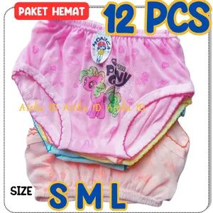 12 PCS SELUSIN CELANA DALAM ANAK PEREMPUAN MURAH OBRAL KARTUN