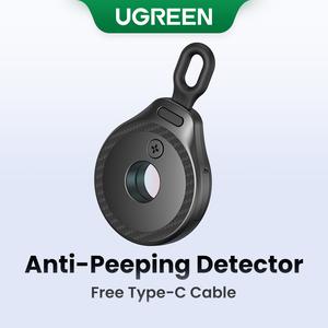 UGREEN Camera Detector Portable Pinhole Hidden Lens Detector Infrared Smart Hotel Anti-sneak Peek Anti-peep Artifact Anti-sneak Surveillance Detector Security Button Chip Device