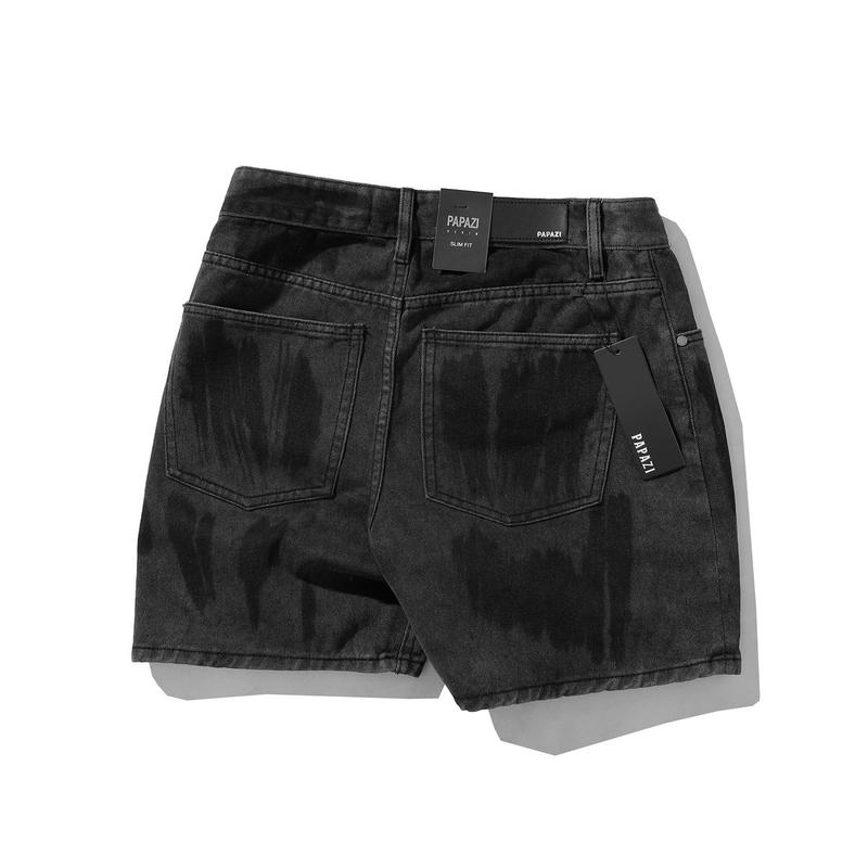 Quần short trên gối Mã_R4436, gam màu đen khói  rách, dễ phối đồ, phong cách cá tính - PAPAZI 1