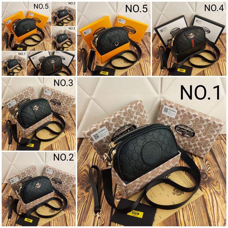 BUMBAG - Tas Selempang Wanita Bapao FREEBOX Semi Premium | Tas Hp Wanita | Tas Selempang MIni - Tas selempang bapau ( FREEBOX ) wanita slingbag bahu crossbody bag hp resleting aesthetic makeup kulit polos kondangan wanita 191546 0