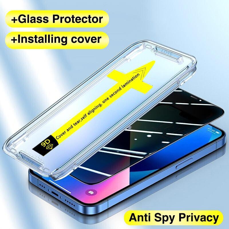 Product Introduction of For iPhone Automatic Alignment Auto-Dust Removal Kit Full Cover Tempered Glass For iPhone 11 12 13 14 15 16 PRO MAX XR XS MAX Accessories Protector Screen Protector Protection Smartphone 1