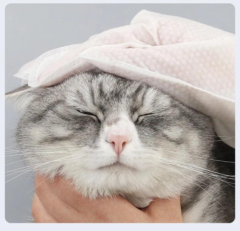 Product Introduction of Pet Wash Free Glove Cleaning Pet Stain Remover Wipes Disposabl Cleaning Massage Grooming No-wash Wipes for Dogs & Cats Supplies 21