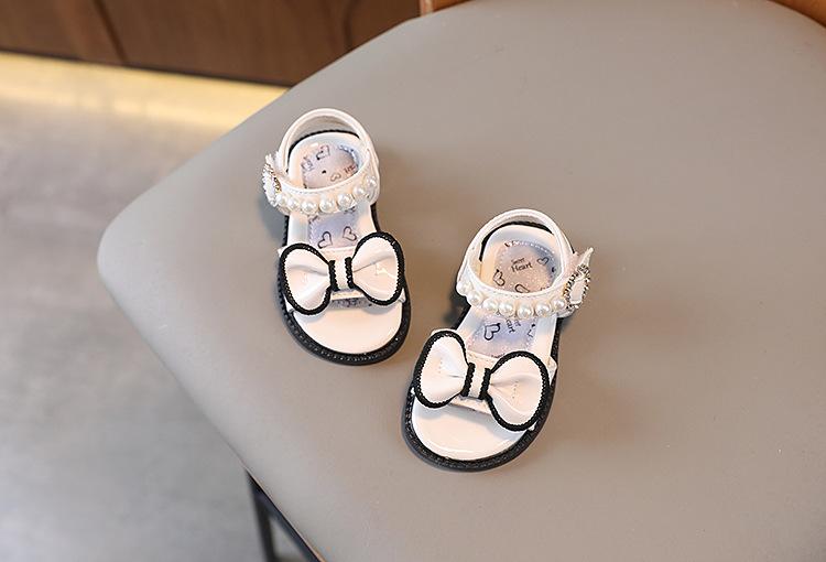Product Introduction of รองเท้าแตะเด็กผู้หญิง, รองเท้าเดินฤดูร้อน, สไตล์เจ้าหญิง, พื้นนุ่ม, เหมาะสำหรับทารกอายุ 0-3 ปี, สาวน้อยและเด็กวัยหัดเดิน, รองเท้าหนังกันลื่น 10