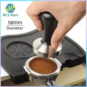 Tamper Kopi 58mm Coffee Tamping Kayu Espresso - RCI Mart