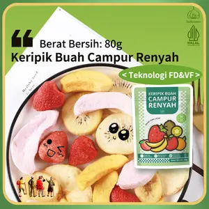 【Luckymore】HALAL Keripik Buah Campur Renyah 80g | Camilan Sehat & Berwarna  Kripik Camilan Makanan Food