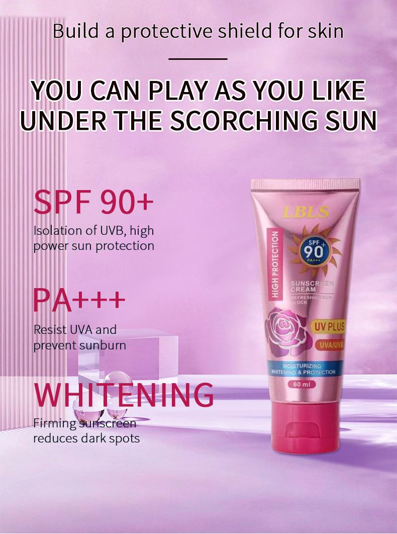 Product Introduction of Lbls sunscreen dream world sunscreen SPF 90 + high protection UV 60ml skin care facial skin repair comfortable light Daily repair 3