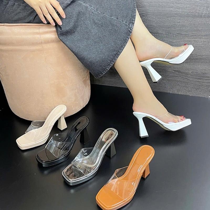 10 phân GUỐC XINH QUAI MIKA TRONG ,GÓT CAO 10 PHÂN ,ÊM ,NHE TÔN DÁNG ,NHIỀU MÀU SẮC LỰA CHỌN Nữ