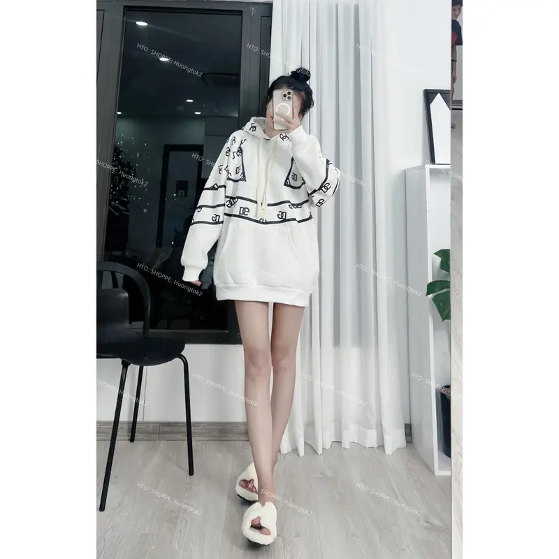 áo hodie nam nữ chất nỉ ,logo D.G fom thụng,hn Top Hoodie Voi 1
