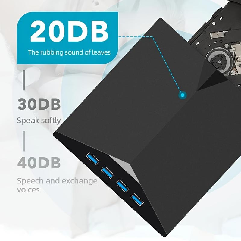 Product Introduction of [7 In 1] External CD/DVD Drive For Laptop, USB 3.0 Type C DVD Player Portable CD/DVD Burner, CD ROM External DVD Optical Drive Compatible With Laptop Desktop PC Windows 11/10/8/7 Linux OS 5