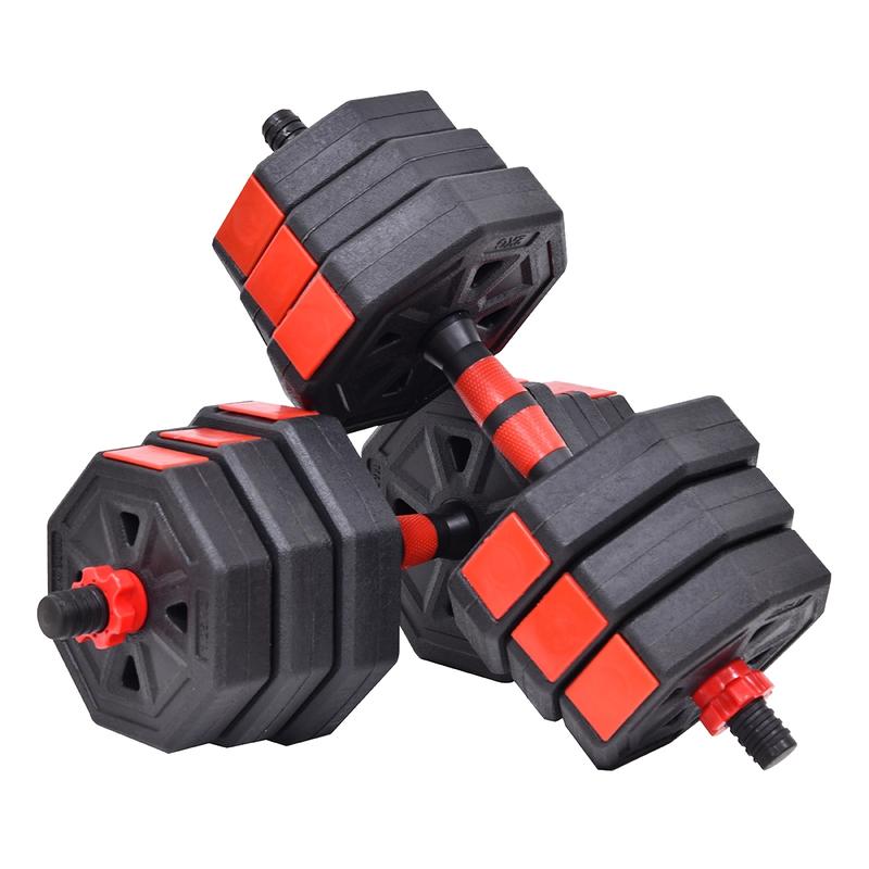 BG Việt Nam Mall-Tạ Tay + Tạ Đẩy kết hợp PVC BÁT GIÁC bộ sản phẩm Tập Gym Cao Su