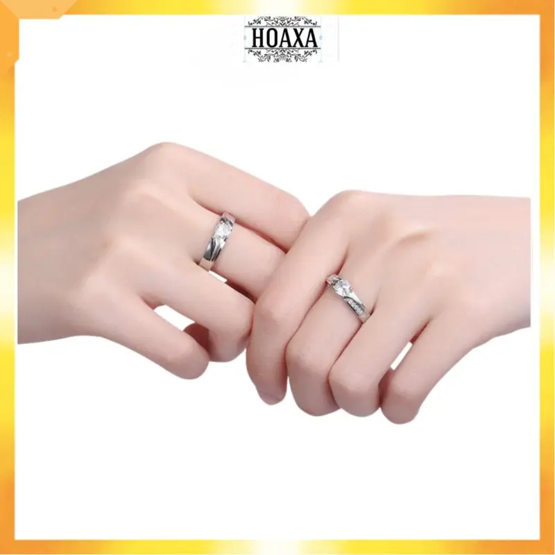 Nhẫn cặp Đôi Nam- Nữ  thiết kế hở dễ dàng điều chỉnh kích cỡ NT02 4