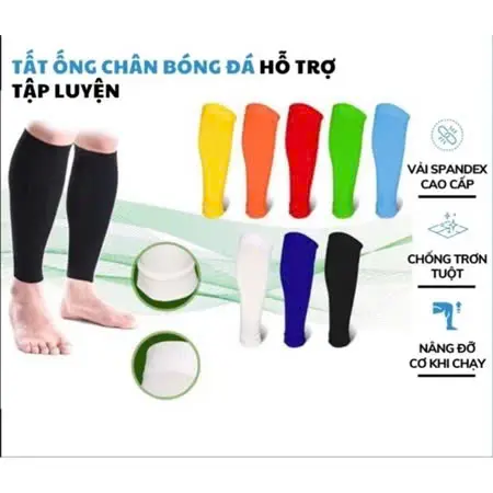 Tất Vớ ống Bóng Đá Bảo Vệ Ống Chân, BắpChân -Hỗ Trợ Tập Luyện Thể Thao, Co Giãn, Thoáng Khí