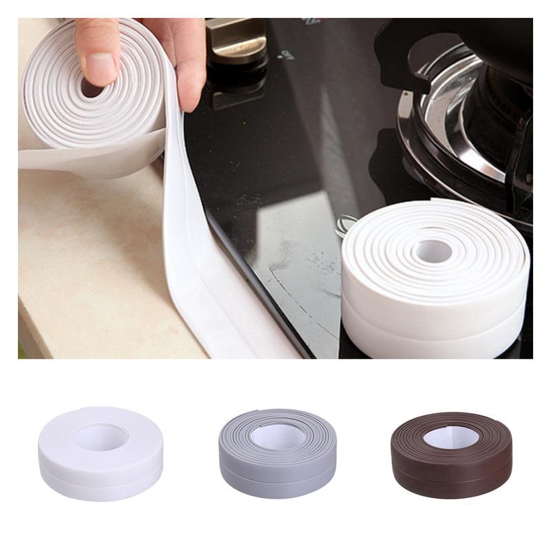 300CM Waterproof PVC Adhesive Tape for Sink/Stove/Bathroom/Kitchen 5