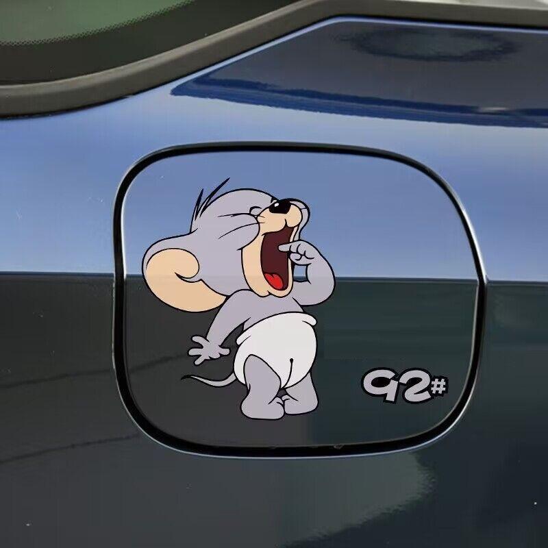  Decal Dán Nắp Bình Xăng Xe Ô Tô Hình Chuột CA95 CA92 