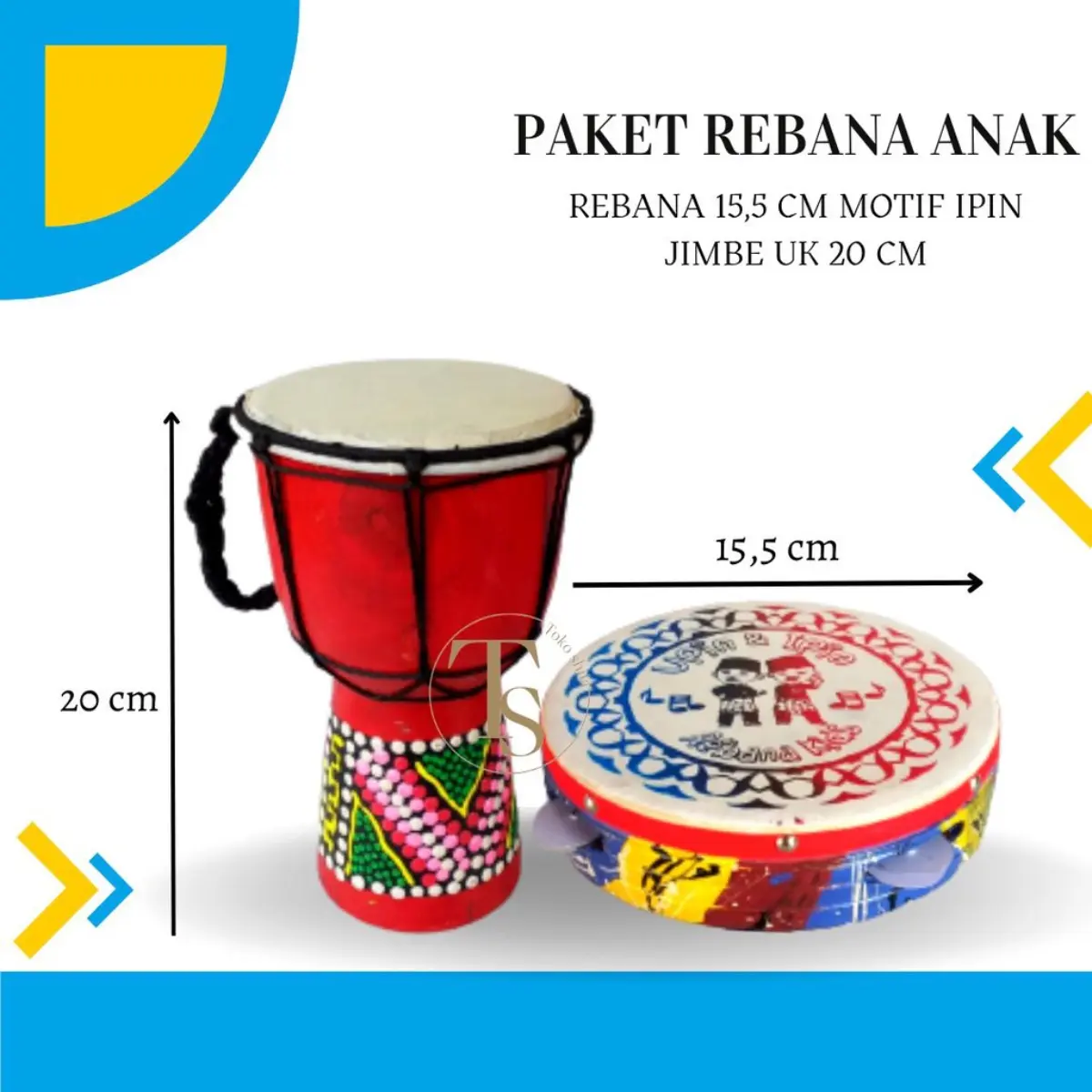 Alat Musik Rebana anak satu paket Toys