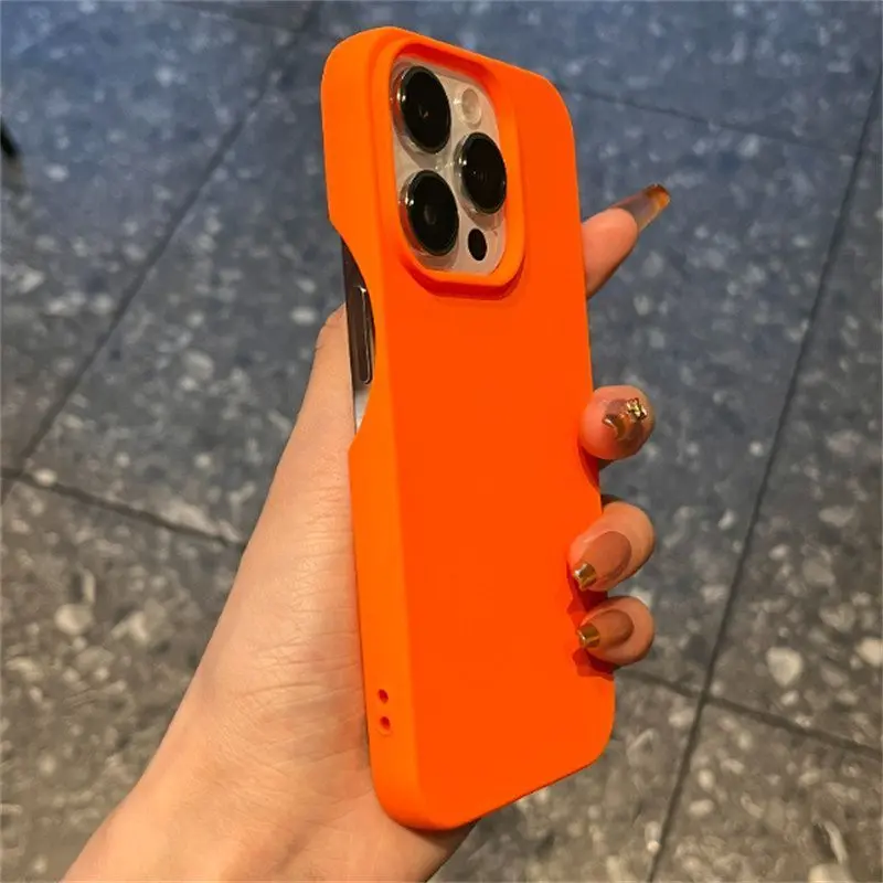 Ốp Lưng iPhone 16 / 15 Pro Max, Tương Thích Với iPhone 13 / 12 / 11 / 14 Plus, Ốp Lưng Nửa, Màu Trơn T4A78-32 3