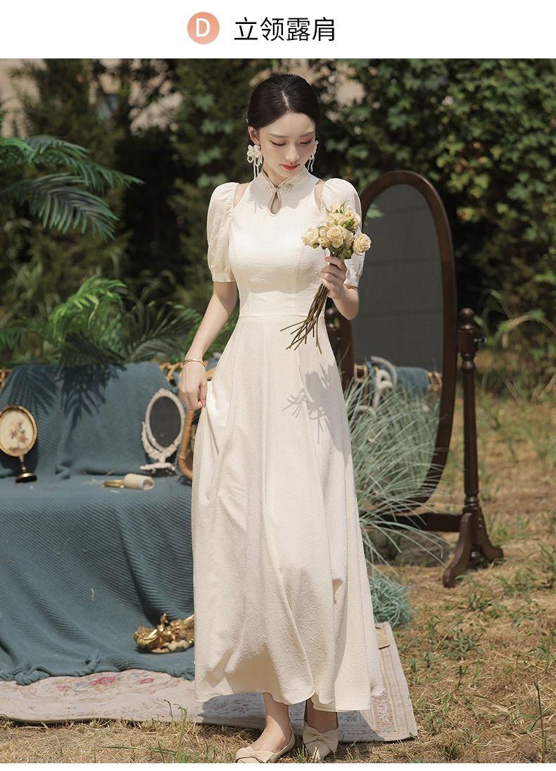 Product Introduction of Elegant Champagne Bridesmaid Dresses for 2025 Unique and Stylish Sisterhood Dresses for Spring Autumn Summer 19
