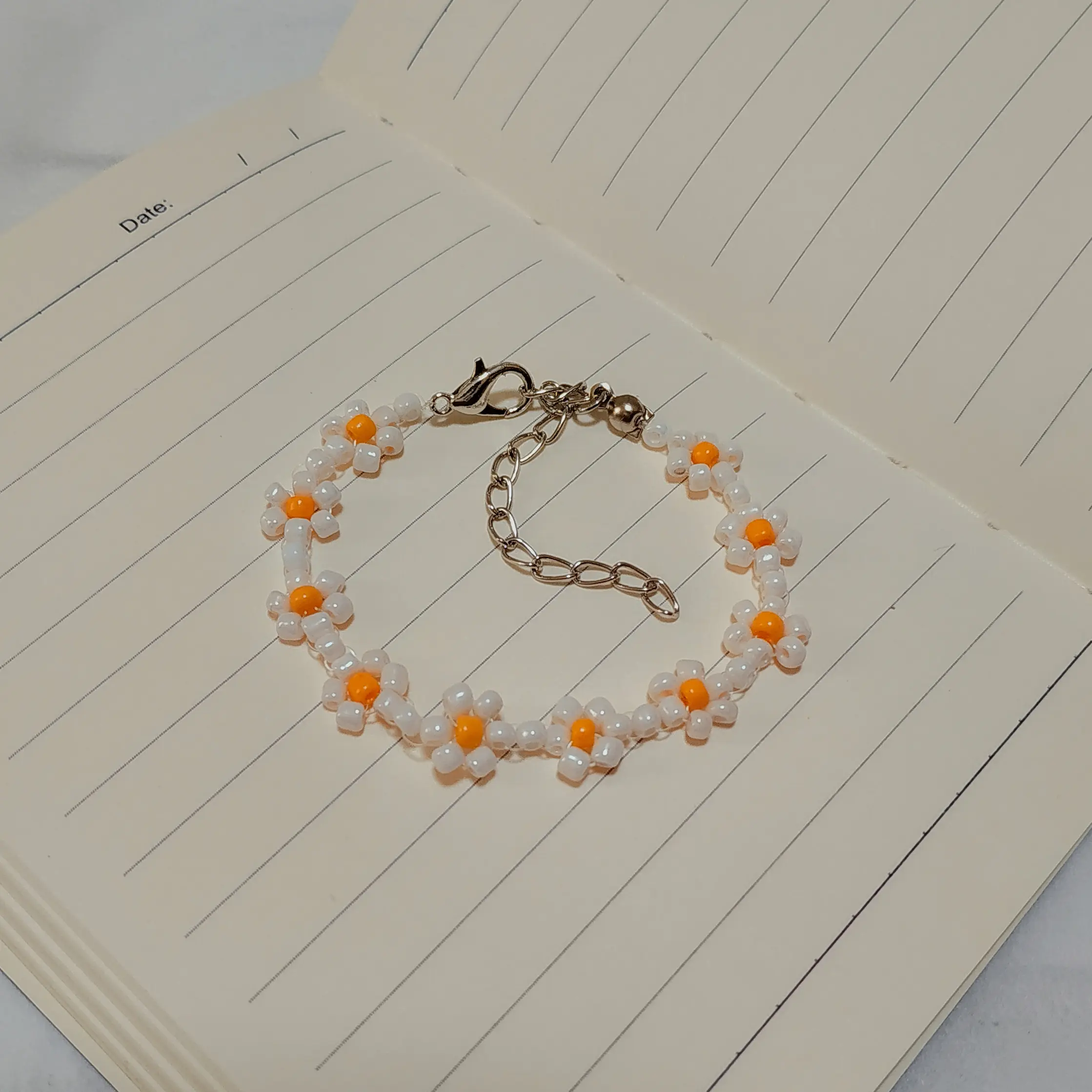 Gelang Manik Korean Style Motif Bunga