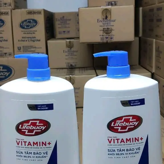 Sữa Tắm Lifebouy 1.1 xanh dương chăm sóc da. 1