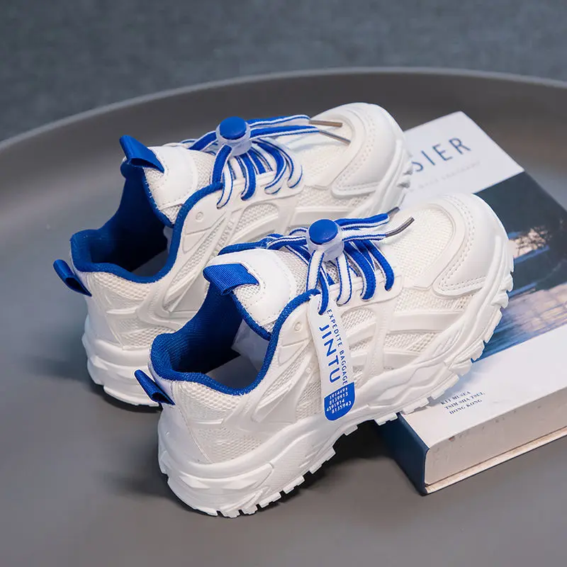 Dad Shoes Nhẹ Cho Bé Gái, Phong Cách Mới Mùa Hè Và Mùa Thu, Thời Trang Trẻ Em, Đế Mềm, Giày Trắng, Giày Thể Thao Thường Ngày Cho Bé Gái, Hợp Xu hướng, HK, 20242024 giày  kuromi  bé  gái 7