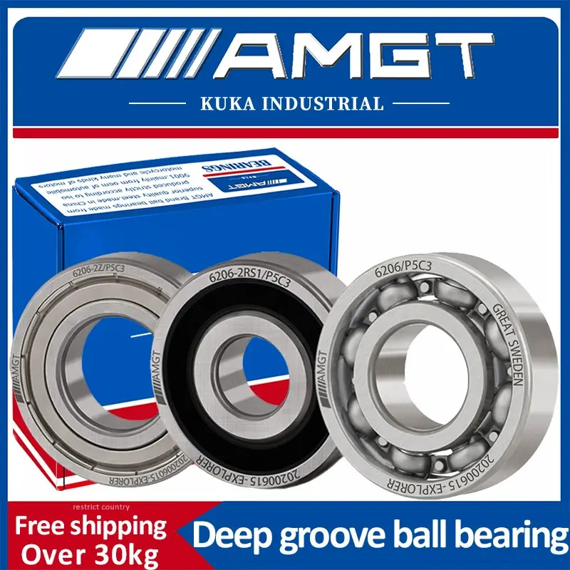AMGT bearing 6202 6202-2RS 6202-2Z 6202-2ZN 6202NR 6202-2RSNR Deep
