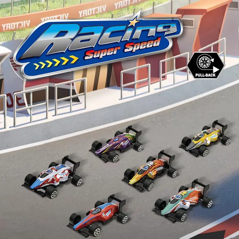 Random Color Pull Back Car Toy, 1 Box Model Car Toy with Storage Box, Model & Toy Vehicles for Boys & Girls 4