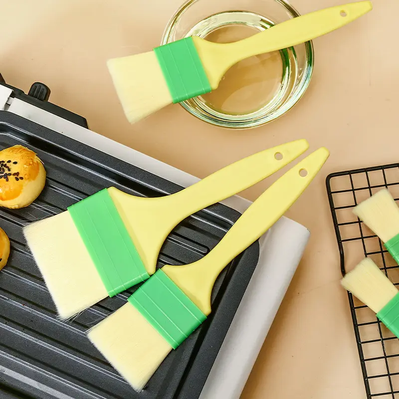 Barbecue brushes, oil brushes, household barbecue pancakes, special baked food, grade kitchen tools, non-shedding small hair brushes