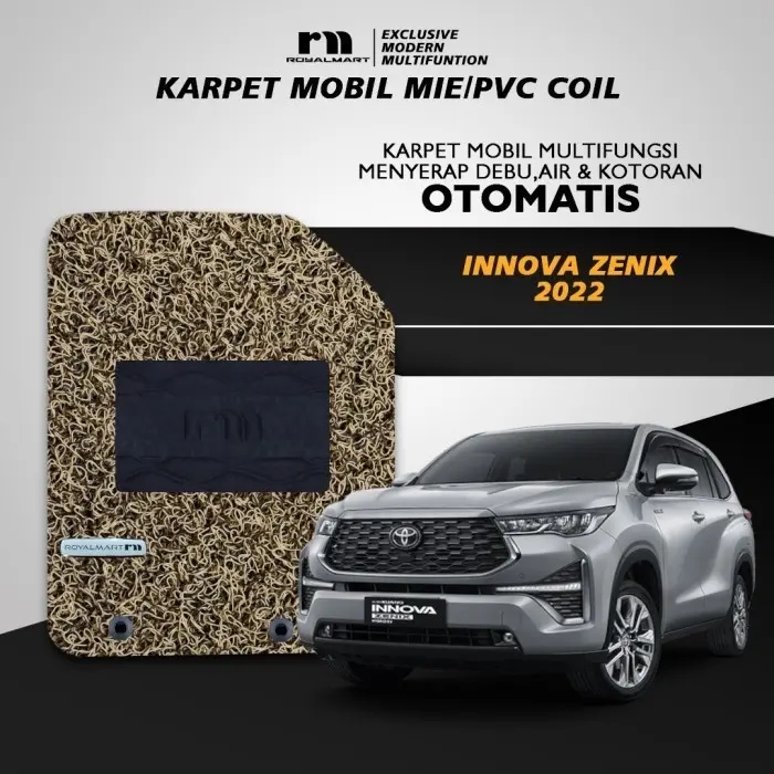 ROYAL MART Karpet Mobil Mie Premium TOYOTA INNOVA ZENIX 2022-2024 Full Set Bergaransi 0