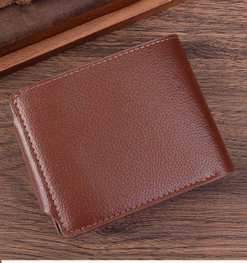 Product Introduction of New men's wallet, zipper multi-card position trendy cartoon short wallet 11