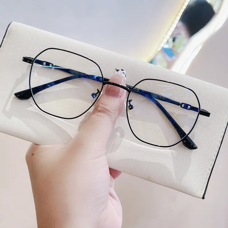 Gọng kính cận đa giác VANILA KC9606 có mắt kính giúp ngăn ánh sáng xanh và tia UV thiết kế thời trang phong cách Hàn Quốc 4