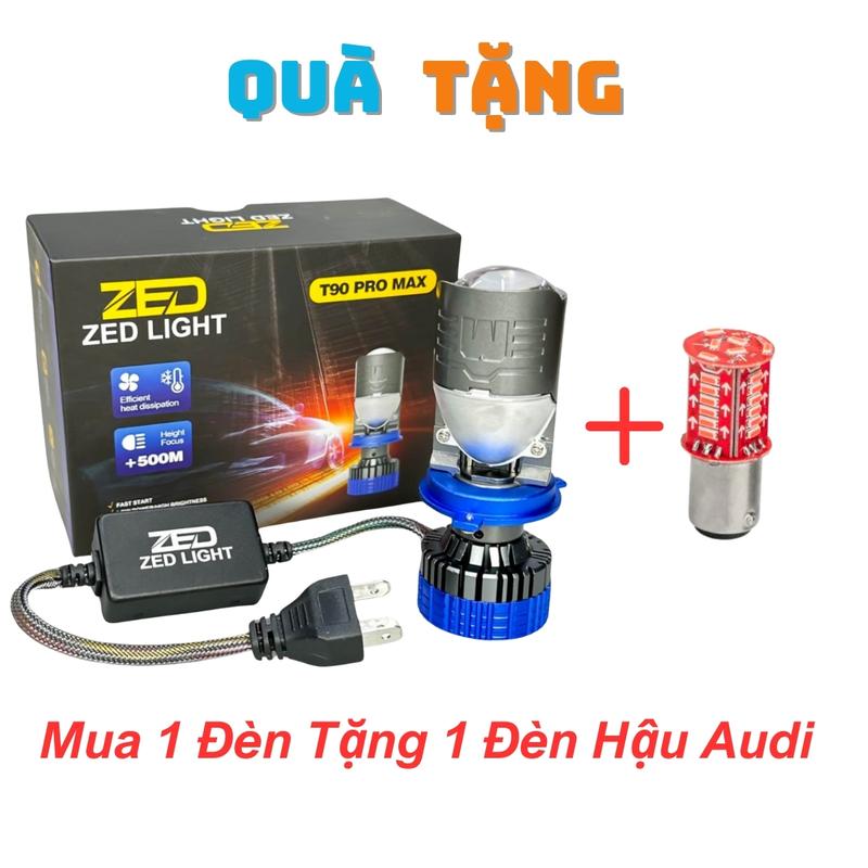 Đèn LED Pha Bi Cầu T90 PRO MAX ZED LIGHT - 90W Chân Bóng H4 9 15V ĐiệnBình Ô Tô, Xe Máy Đèn Pha Phụ Tùng