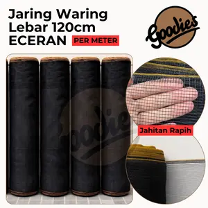 Jaring Waring Pagar Ayam (1 meter x 1.2 meter) Jaring Hitam TL utk Kandang Tanaman / Pagar Kebun Ternak Keramba Ikan
