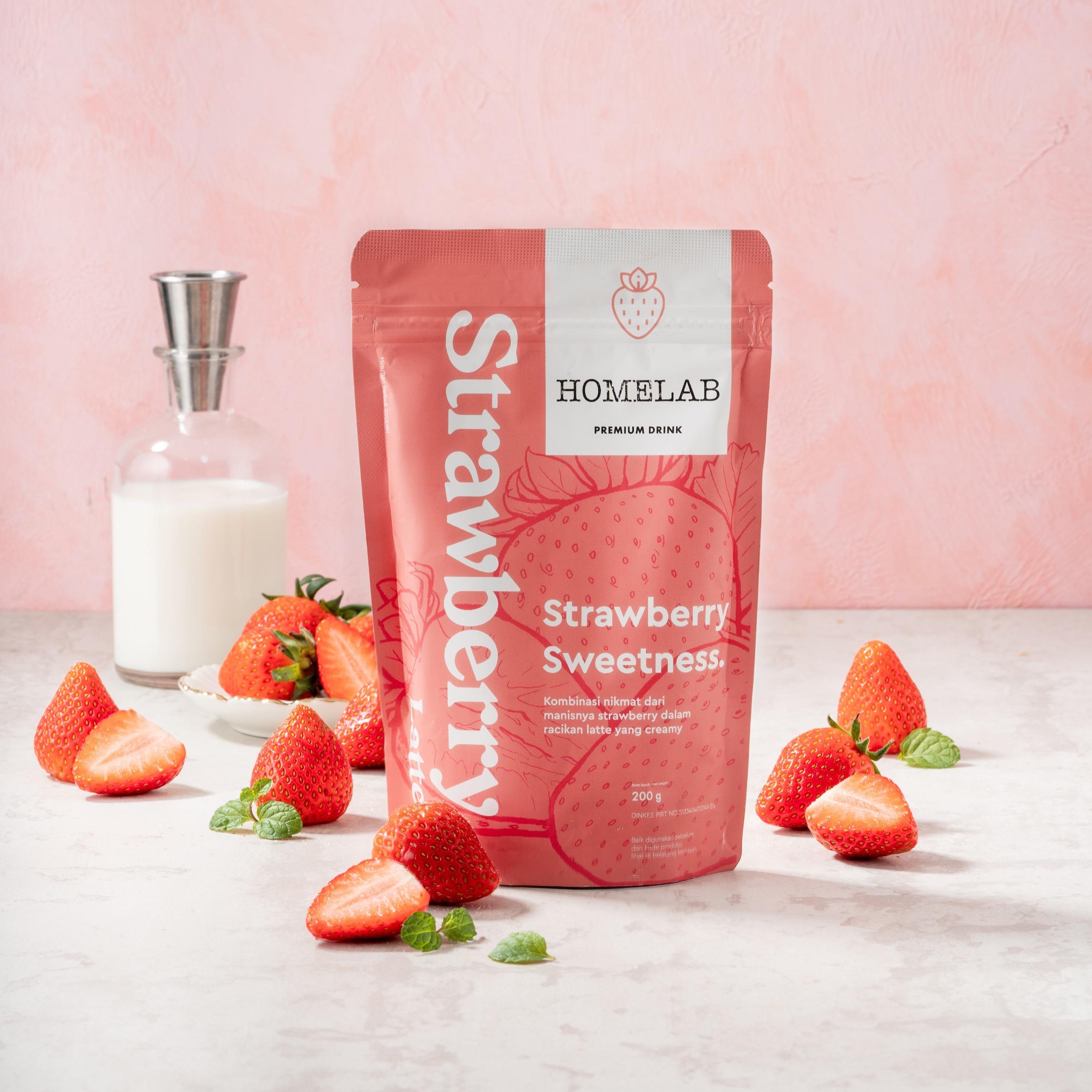 Bubuk Minuman STRAWBERRY LATTE - Premium Dr..... 6