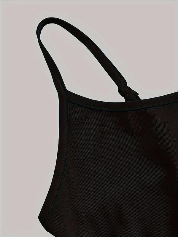 Women's Solid Color  Cami  Top, Casual Sleeveless Top for Daily Wear, Ladies Clothes for All Seasons 8