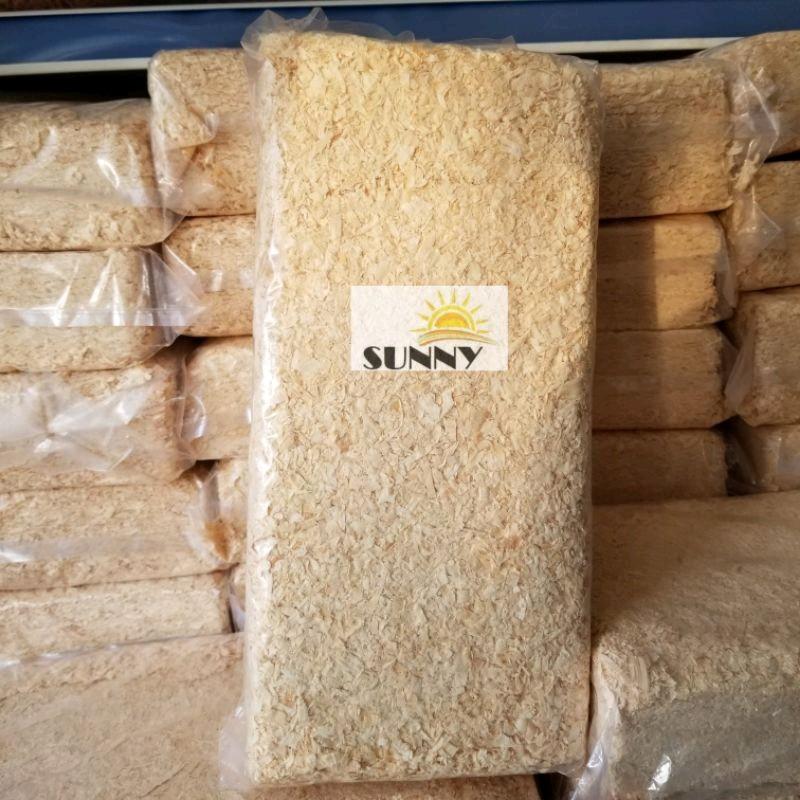 Mùn cưa nén nặng 1kg dùng lót chuồng hamster, sóc, nhím, thú cưng nhỏ