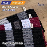 Gambar Royalton Keset Kaki Serap Air Kain Anyam Mutiara Tebal 30 x 48 cm - Warna, 1 pcs dari Asta Homeware Kab. Sidoarjo 3 Tokopedia