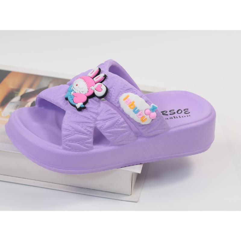 2024 New Sandal Selop anak LABUBU Viral Kekinian Bahan Karet Jelly Anti Slip Kaki Fashion 2