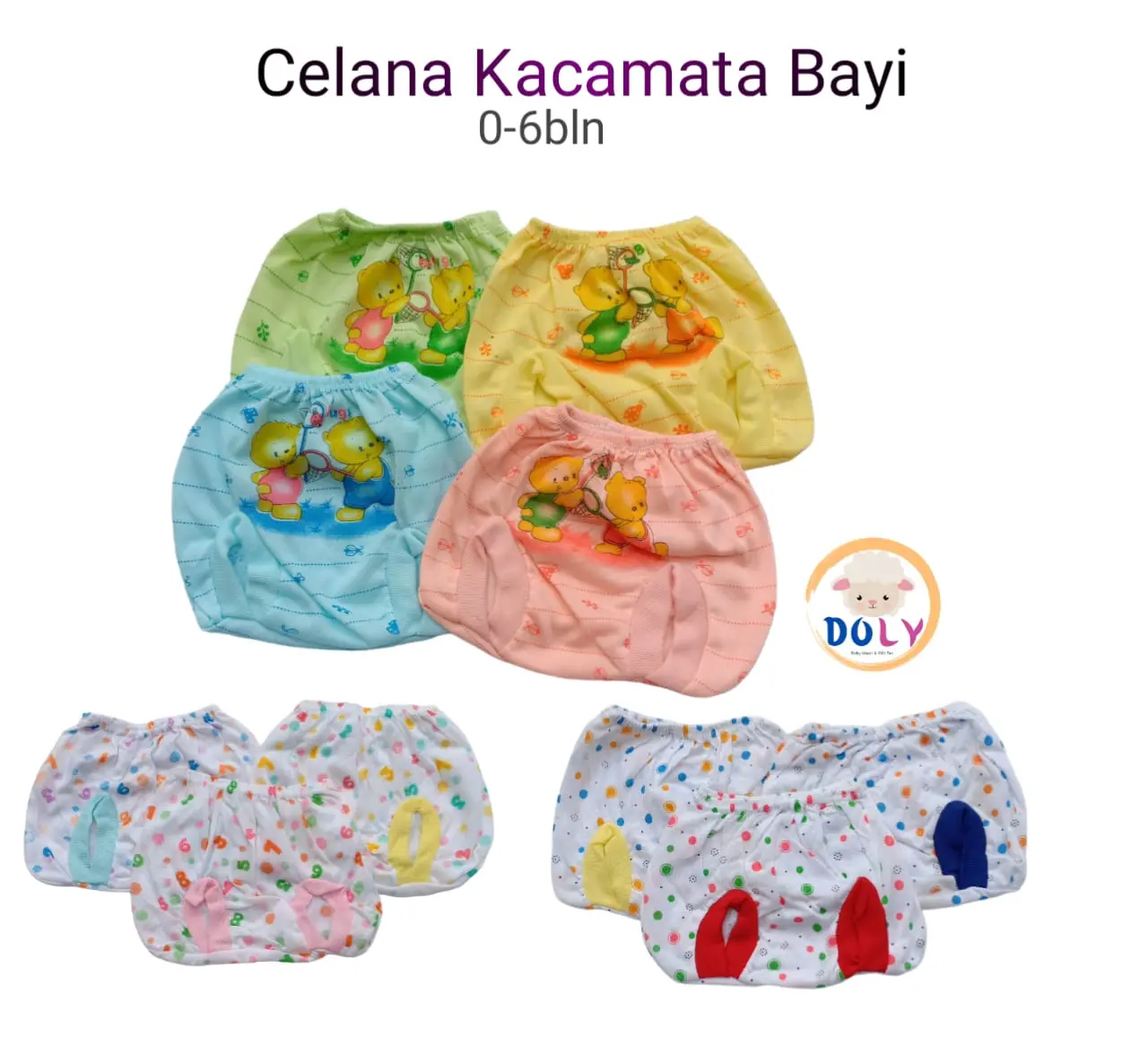 Doly- 6pcs celana pop newborn