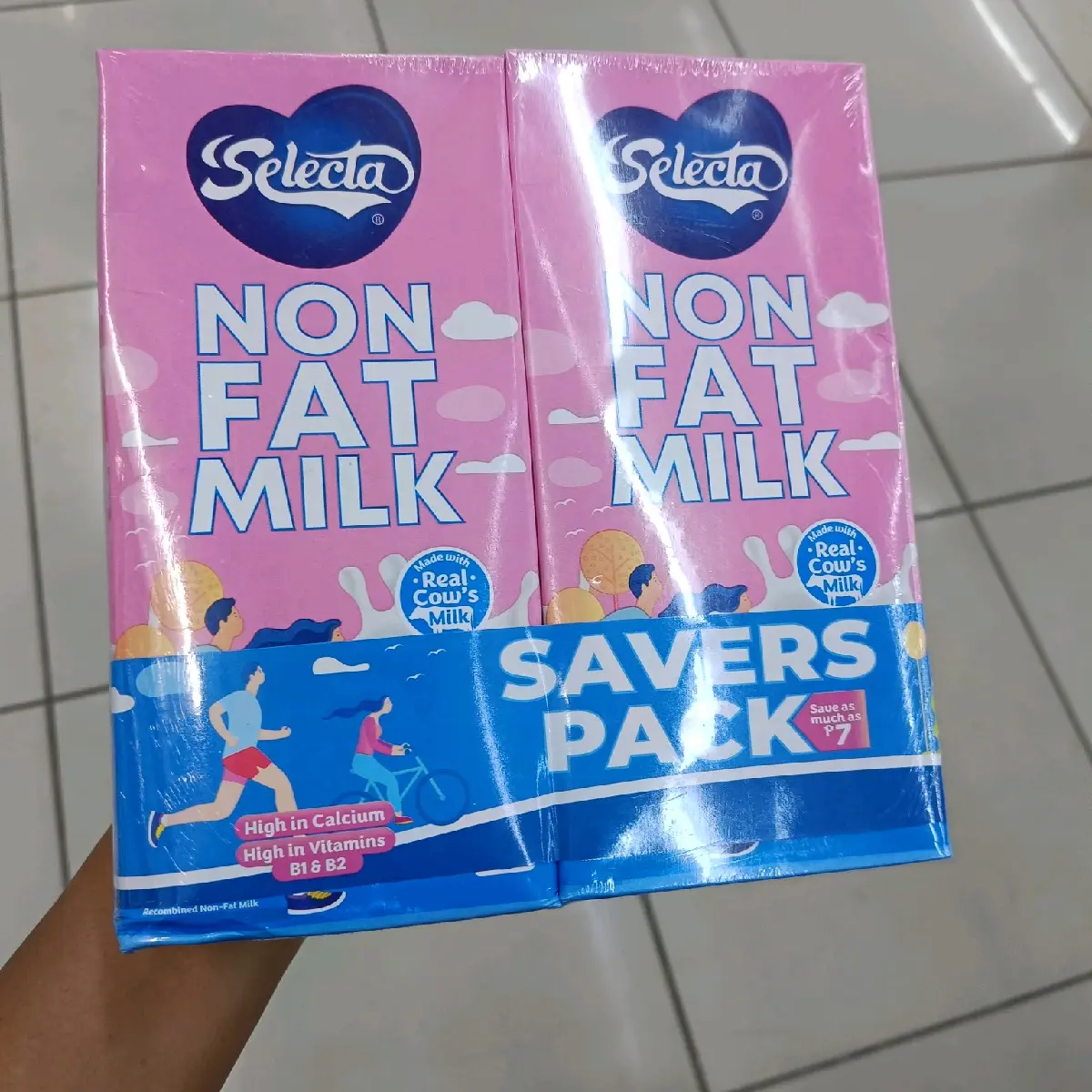 Selecta Non Fat Milk Savers Pack 2L Protein Dairy Calcium Milky Lady ...