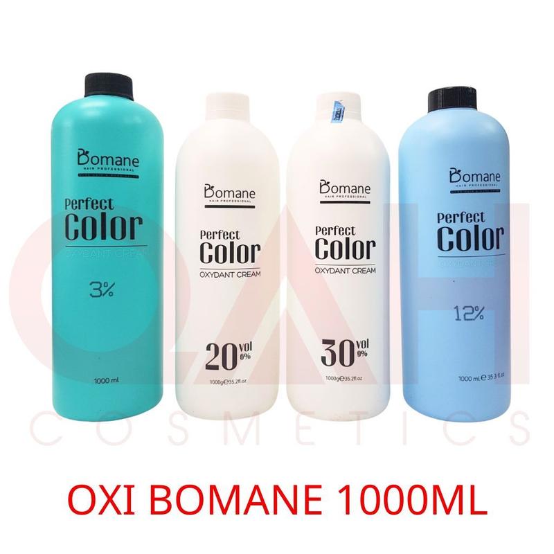  Oxy trợ nhuộm Bomane 3% 6% 9% 12%  oxi nhuộm tóc không xót da đầu 1000ml Đổi Màu Tóc 
