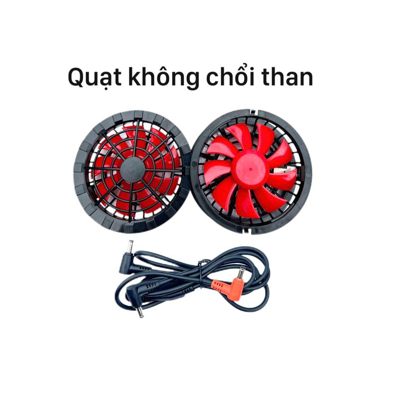 [ BÁN CHẠY ]Combo 2 Quạt 9 Cánh + 1 dây nối 18V  Không Chổi Than Chống Nước Kèm Dây Kết Nối Thay Thế - Phụ Kiện Áo Điều Hoà  ( LƯU Ý CHỈ DÙNG CHO PIN CÓ ĐẦU RA LÀ CHÂN TRÒN )