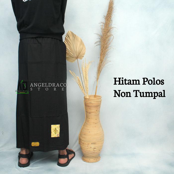 Gambar Sarung Wadimor Hitam Putih Polos Dewasa dari AngelDracoStore Kota Bandung 5 Tokopedia